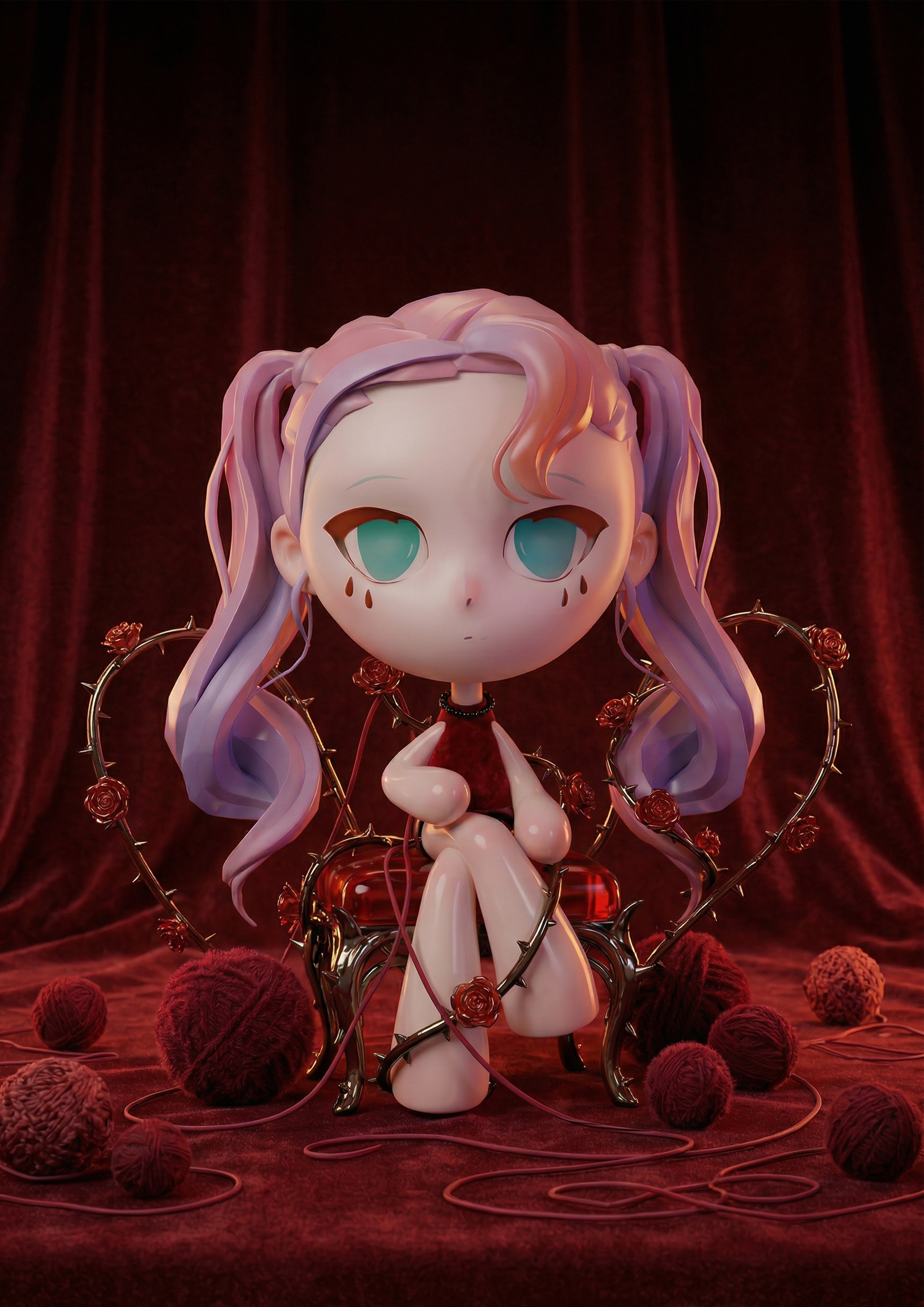 AI background rose
